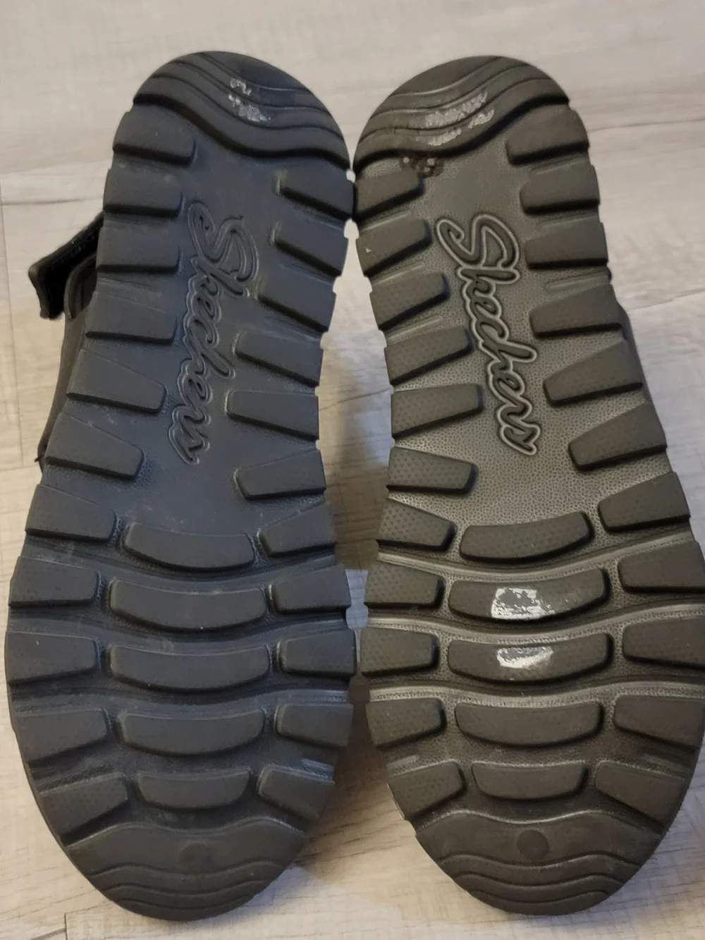 Skechers Black Double-Strap Slingback Comfort Sandals